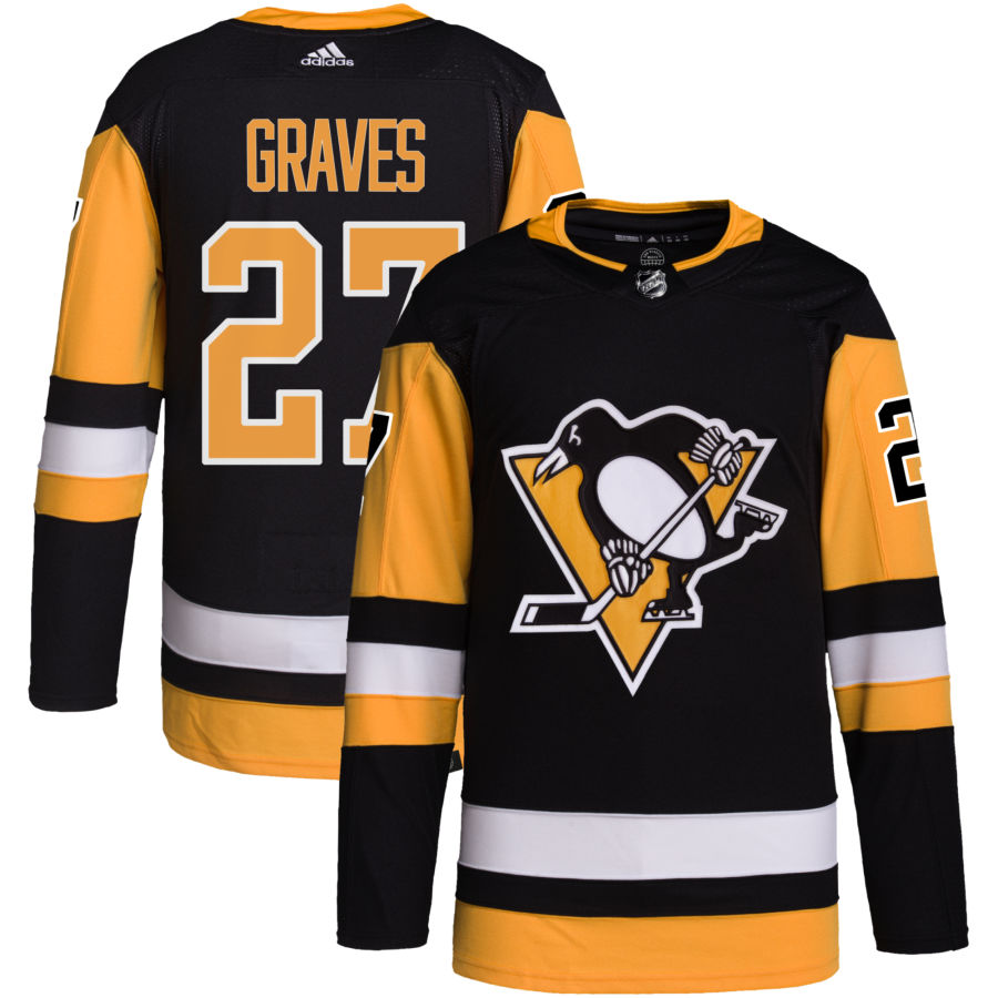 Ryan Graves Pittsburgh Penguins adidas Home Primegreen Authentic Pro Jersey - Black