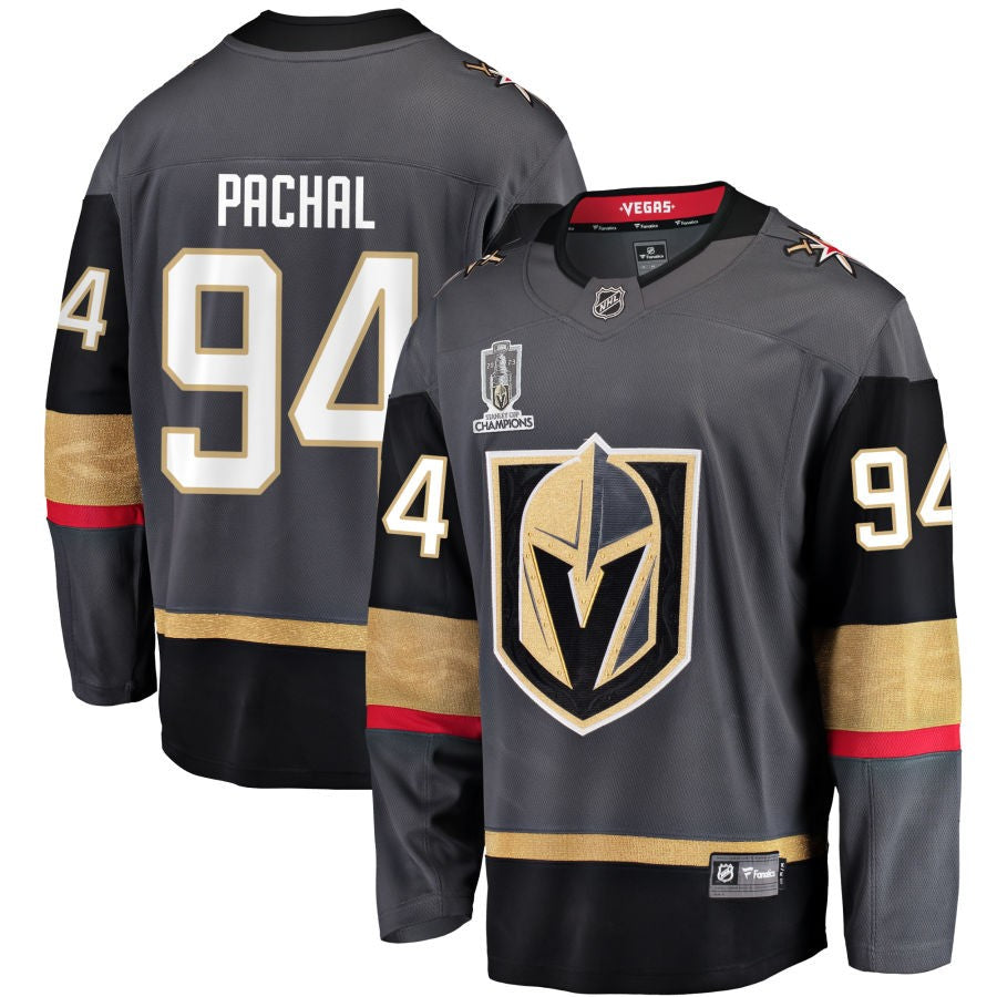 Brayden Pachal  Vegas Golden Knights Fanatics Branded 2023 Stanley Cup Champions Alternate Breakaway Jersey - Black