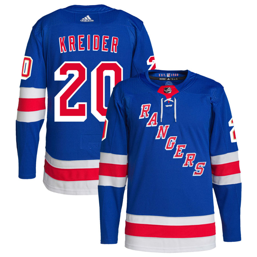 Chris Kreider New York Rangers adidas Home Primegreen Authentic Pro Jersey - Royal