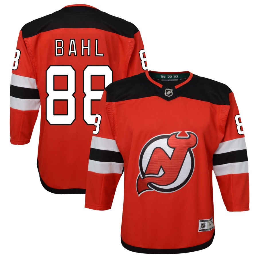 Kevin Bahl New Jersey Devils Youth Home Premier Jersey - Red